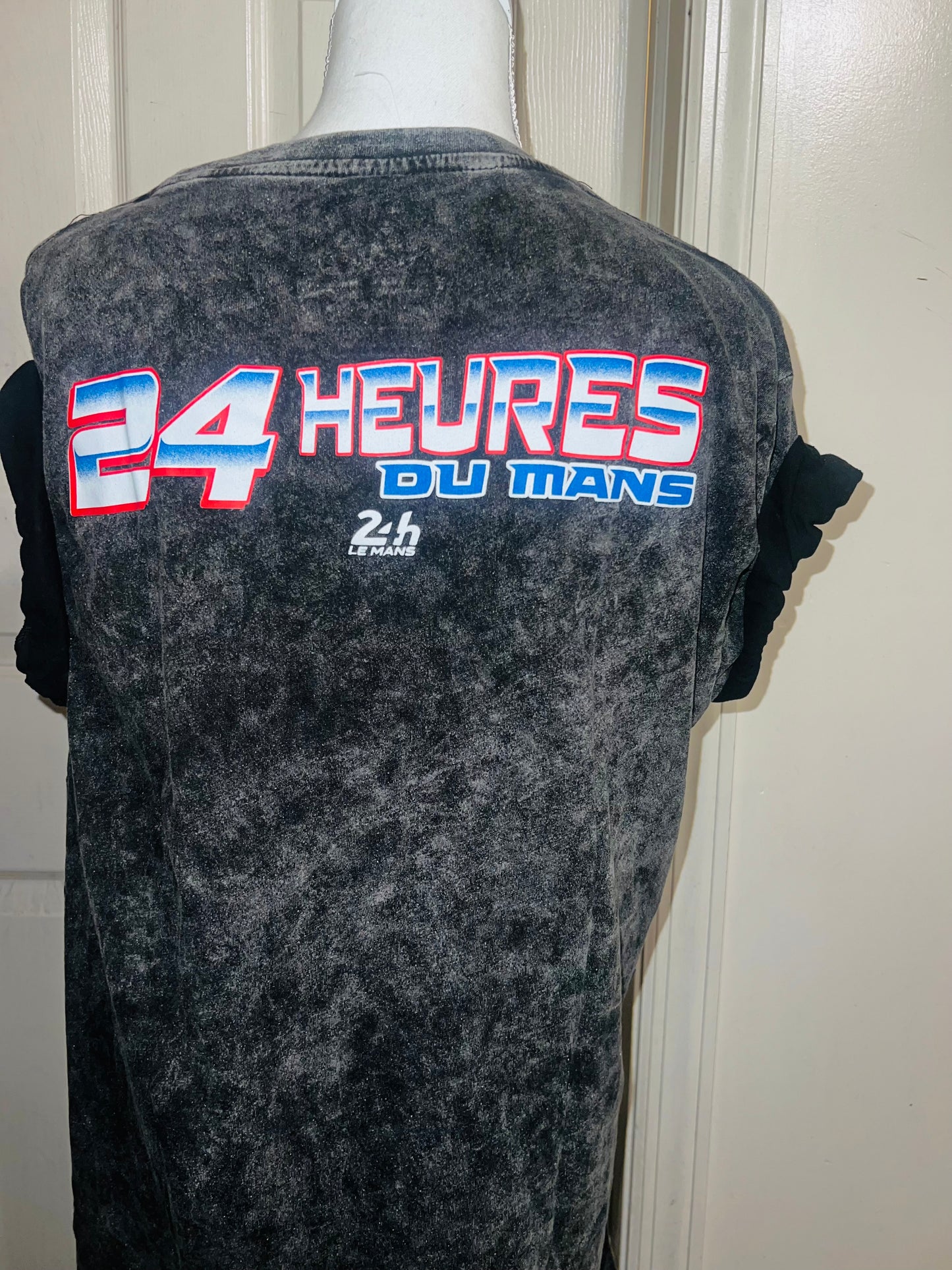 24 Heures de Mons Double Sided Oversized Distressed Tee