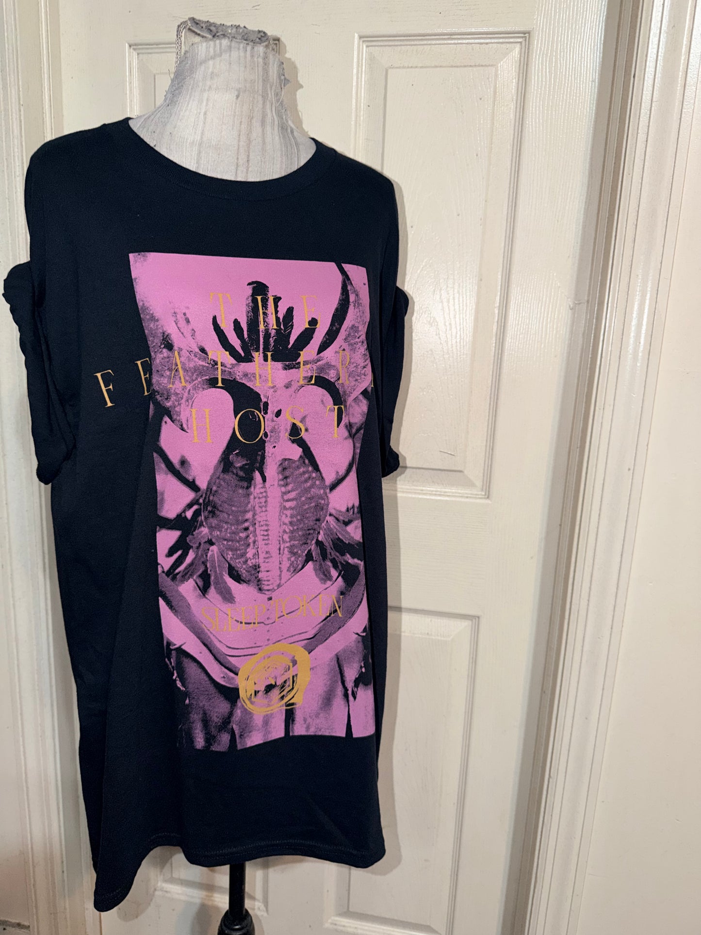 Sleep Token Double Sided Oversized Distressed Tee