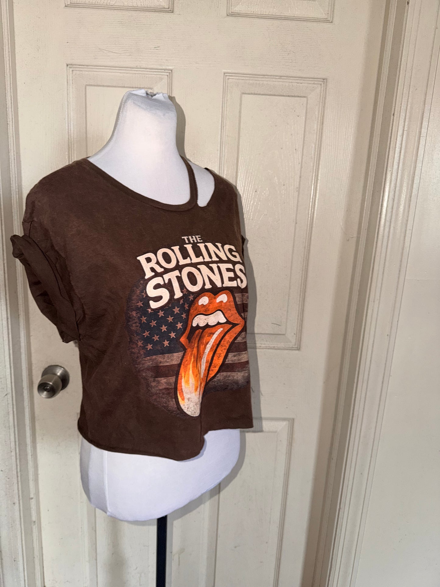 The Rolling Stones Distressed Baby Tee