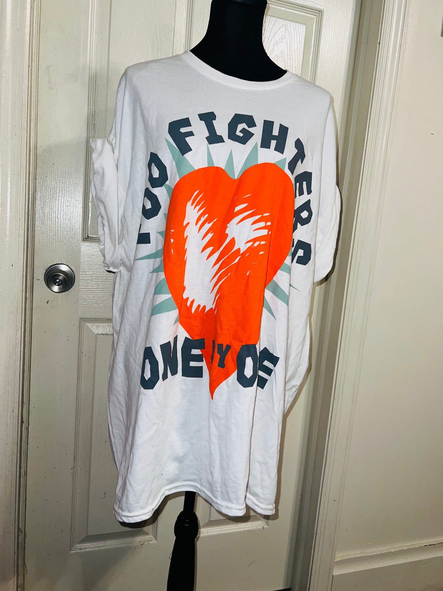 Foo Fighters Oversized Distressed Tee