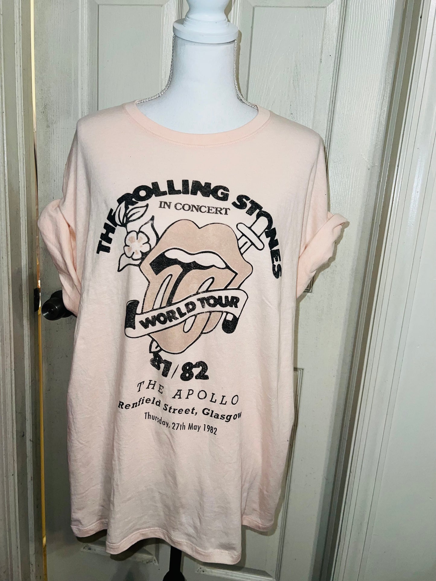 The Rolling Stones Oversized Distressed T-Shirt