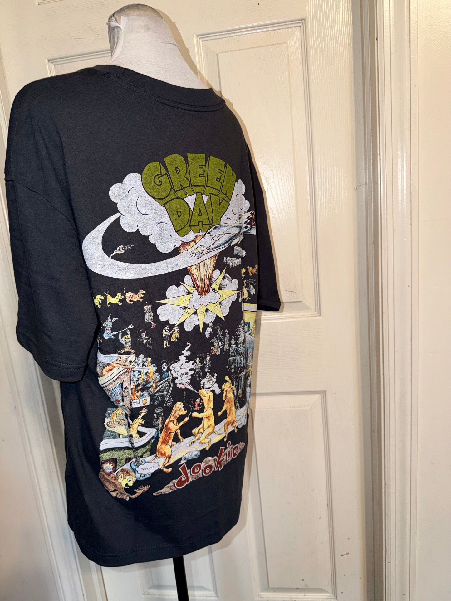 Green Day Double Sided Oversized Tee