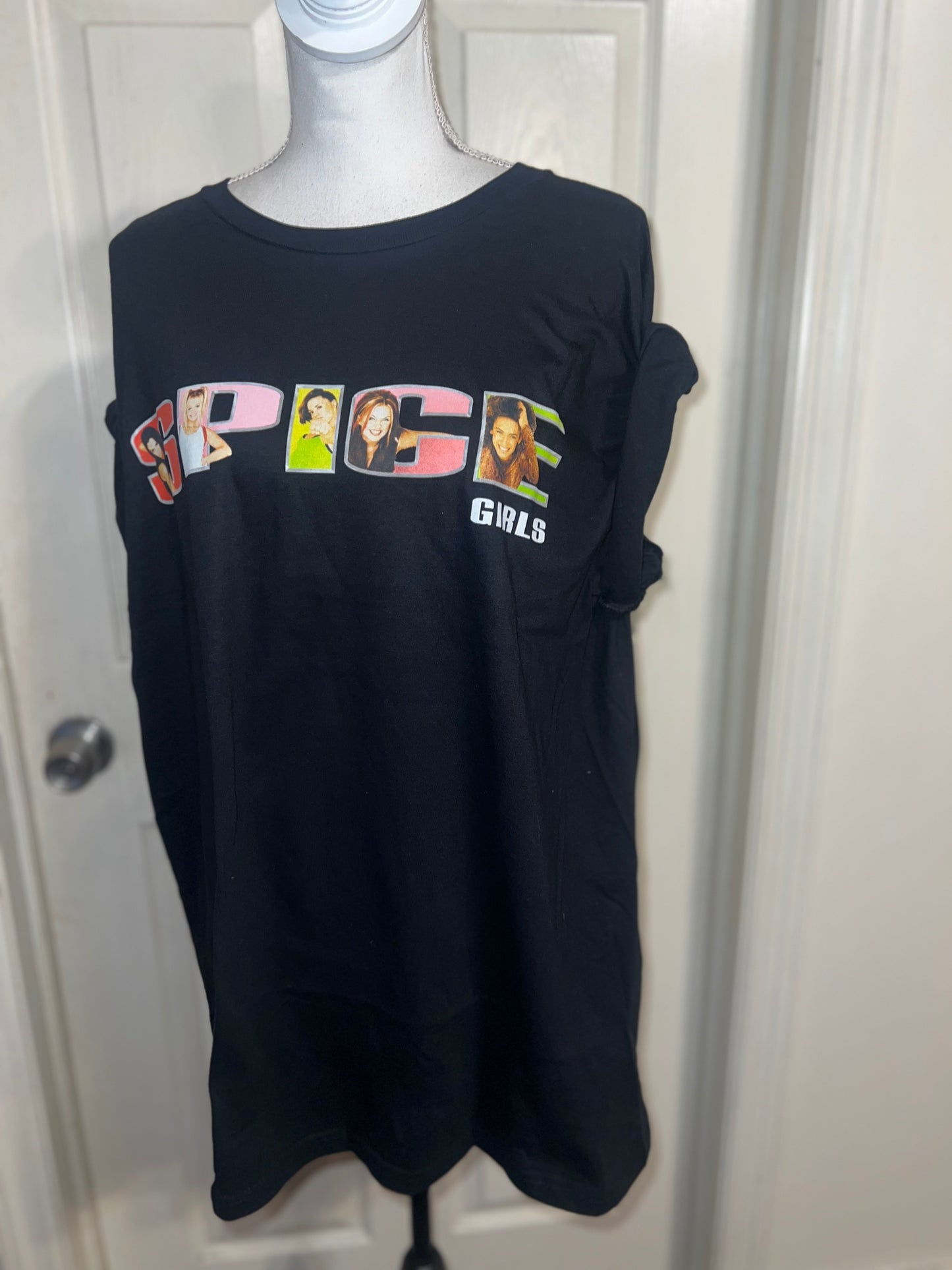 Spice Girls Oversized Distressed Tee