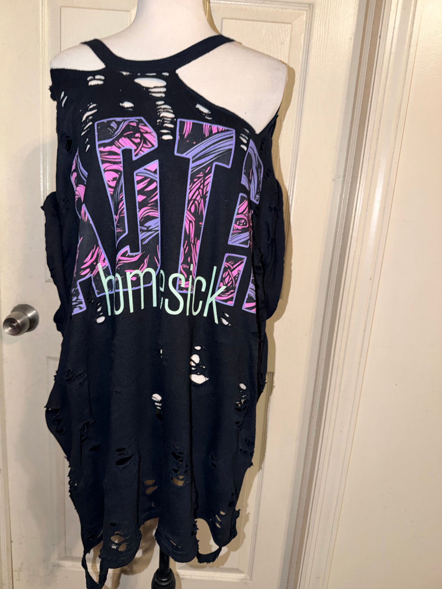 A Day to Remember Double Sided Oversized Distressed Tee