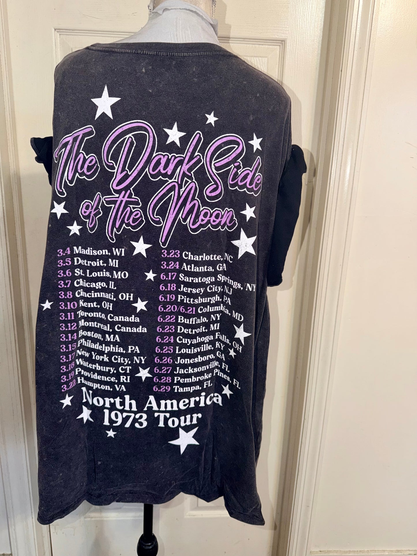 Pink Floyd Double Sided Oversized Distressed Tee