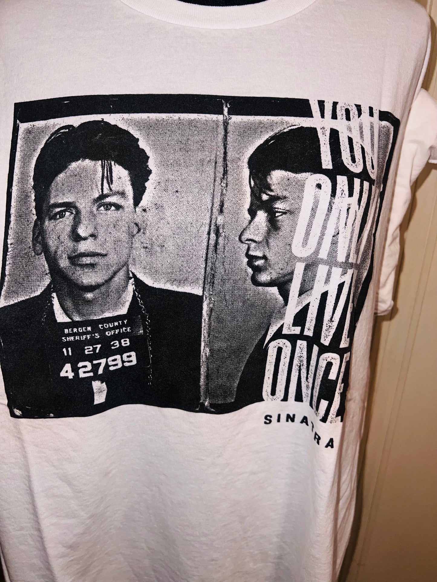 Frank Sinatra Oversized Distressed Tee