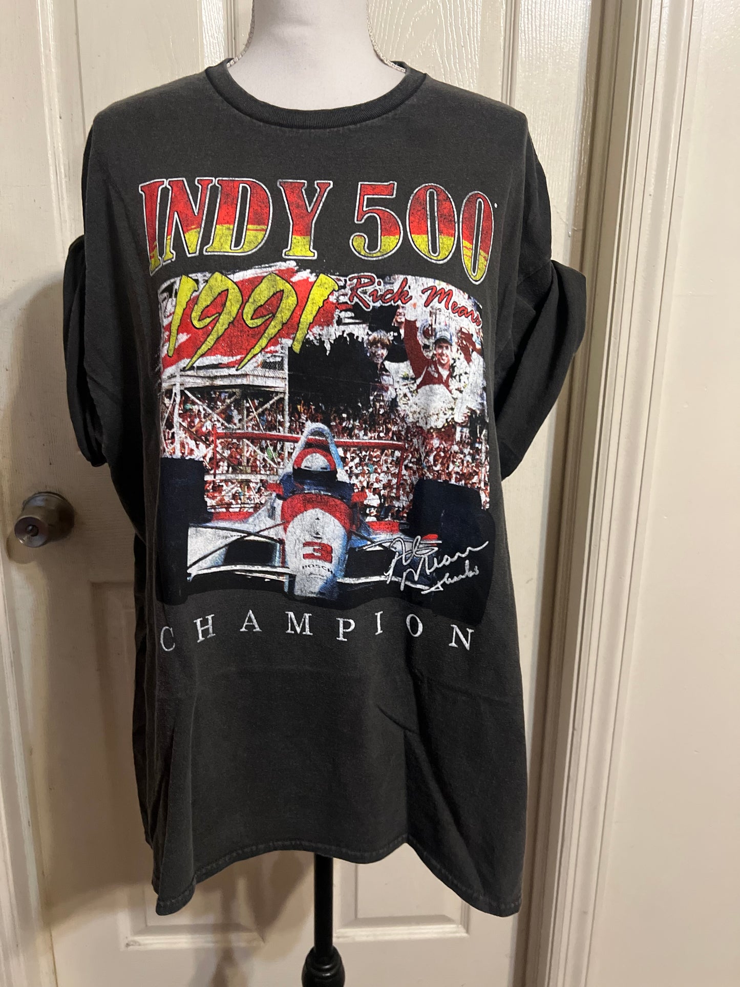 Indy 500 Oversized Distressed Tee