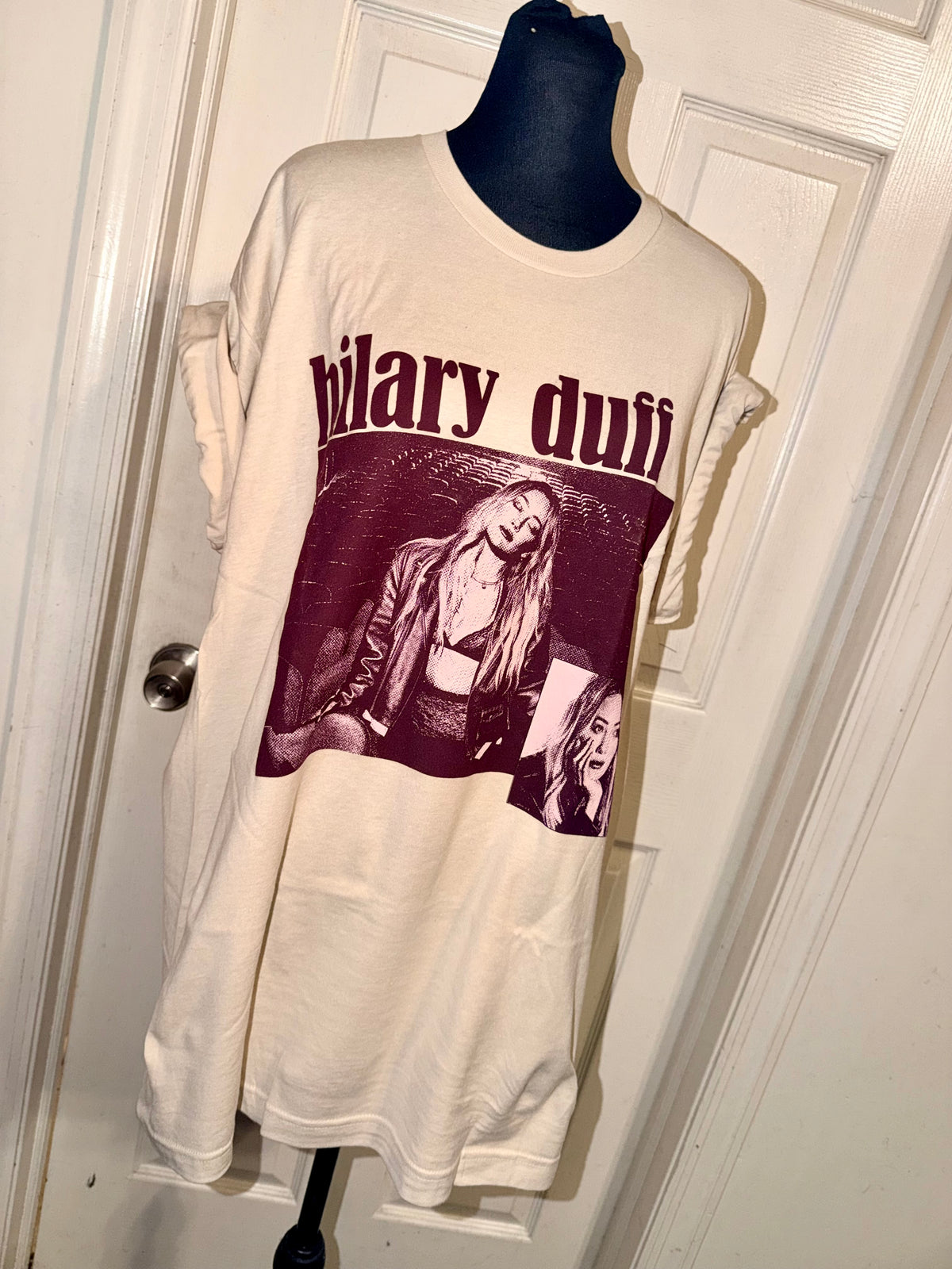 Hilary Duff Double Sided Oversized Tee