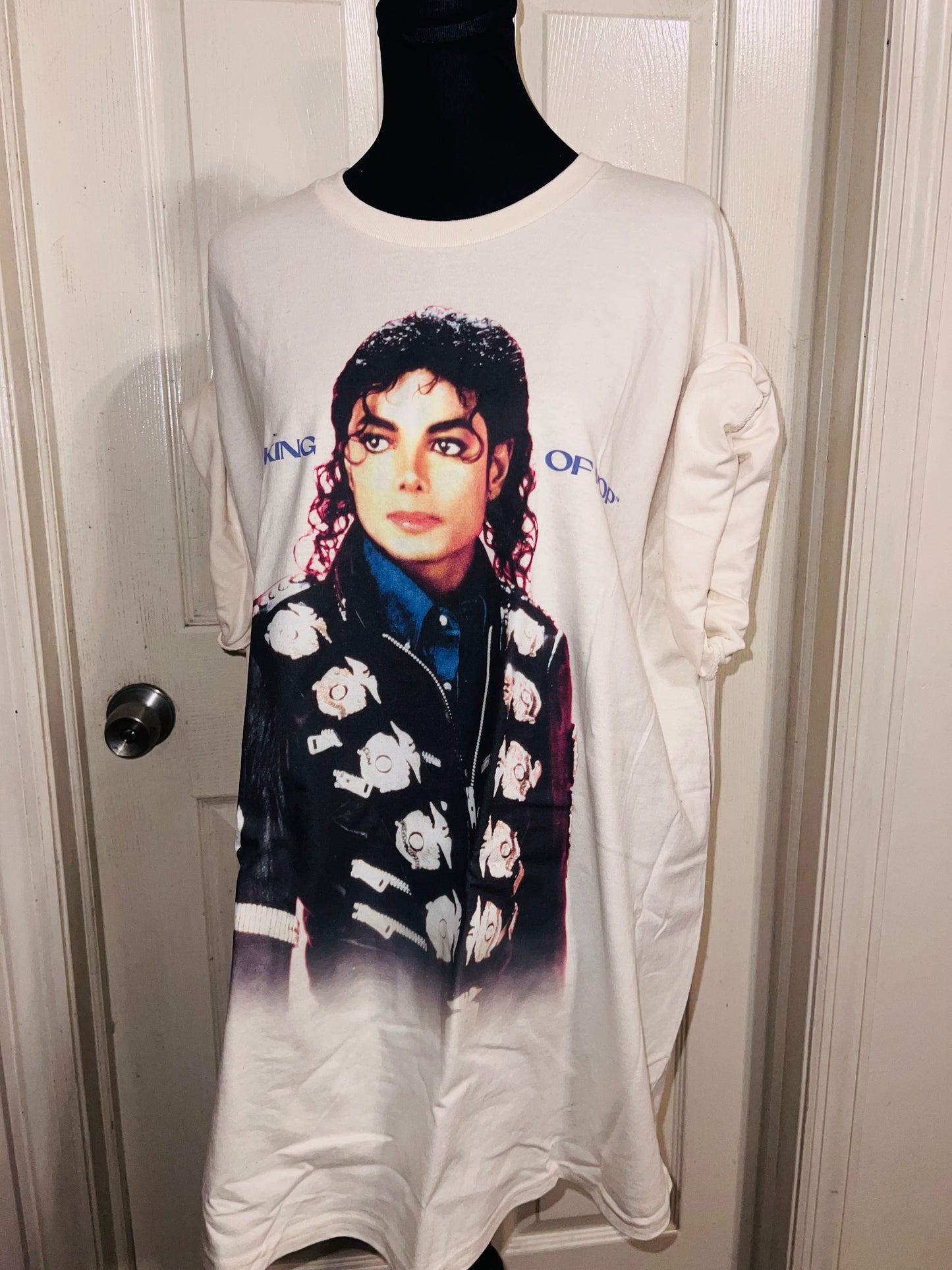 Michael Jackson Oversized Distressed Tee