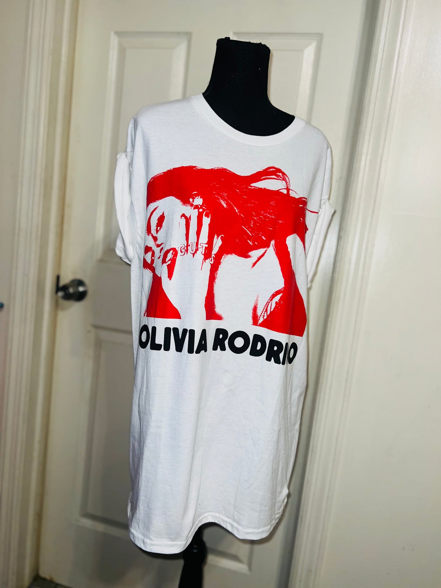 Olivia Rodrigo Oversized Distressed Tee