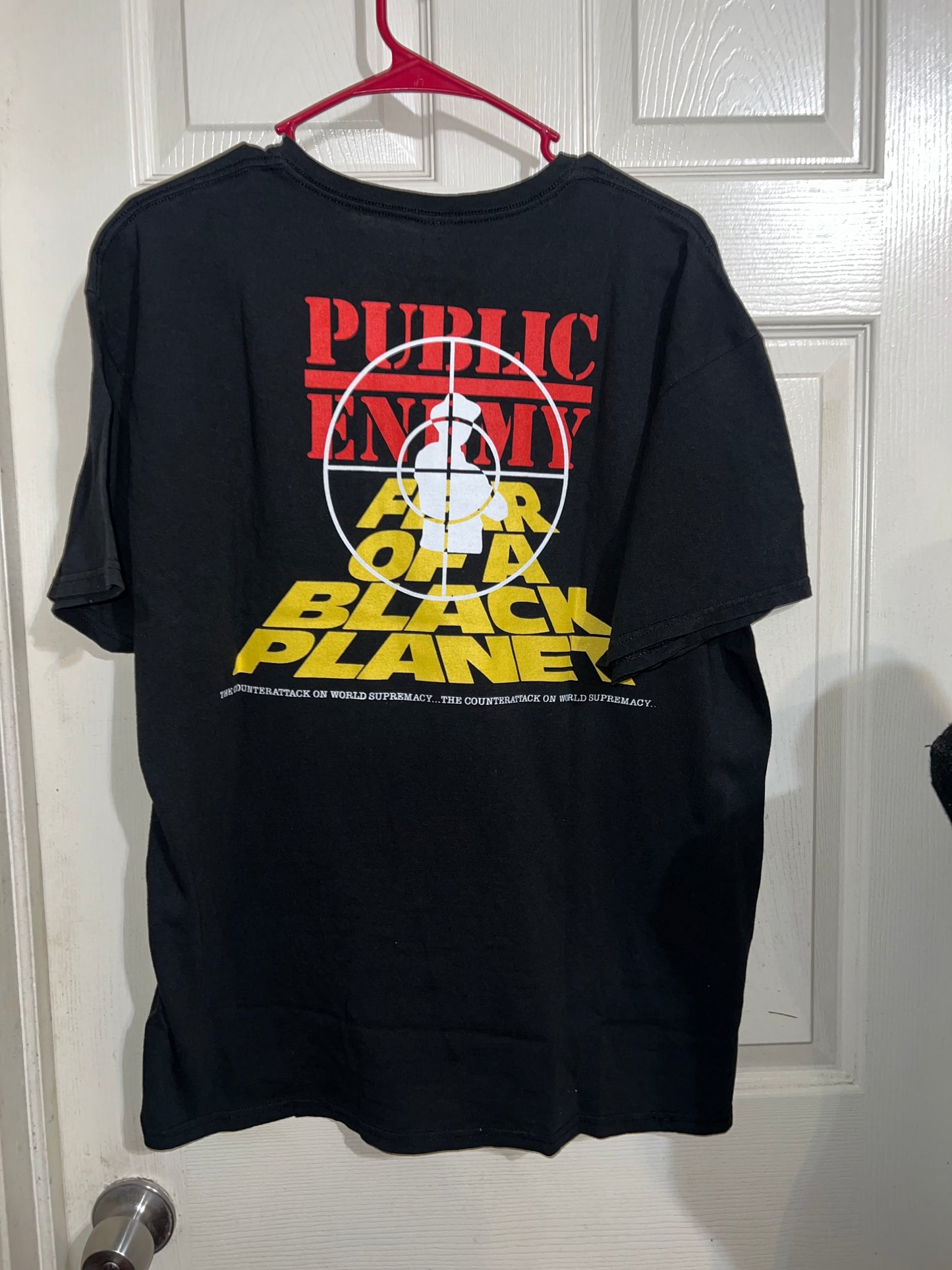 Public Enemy Oversized Double Sided Distressed Tee