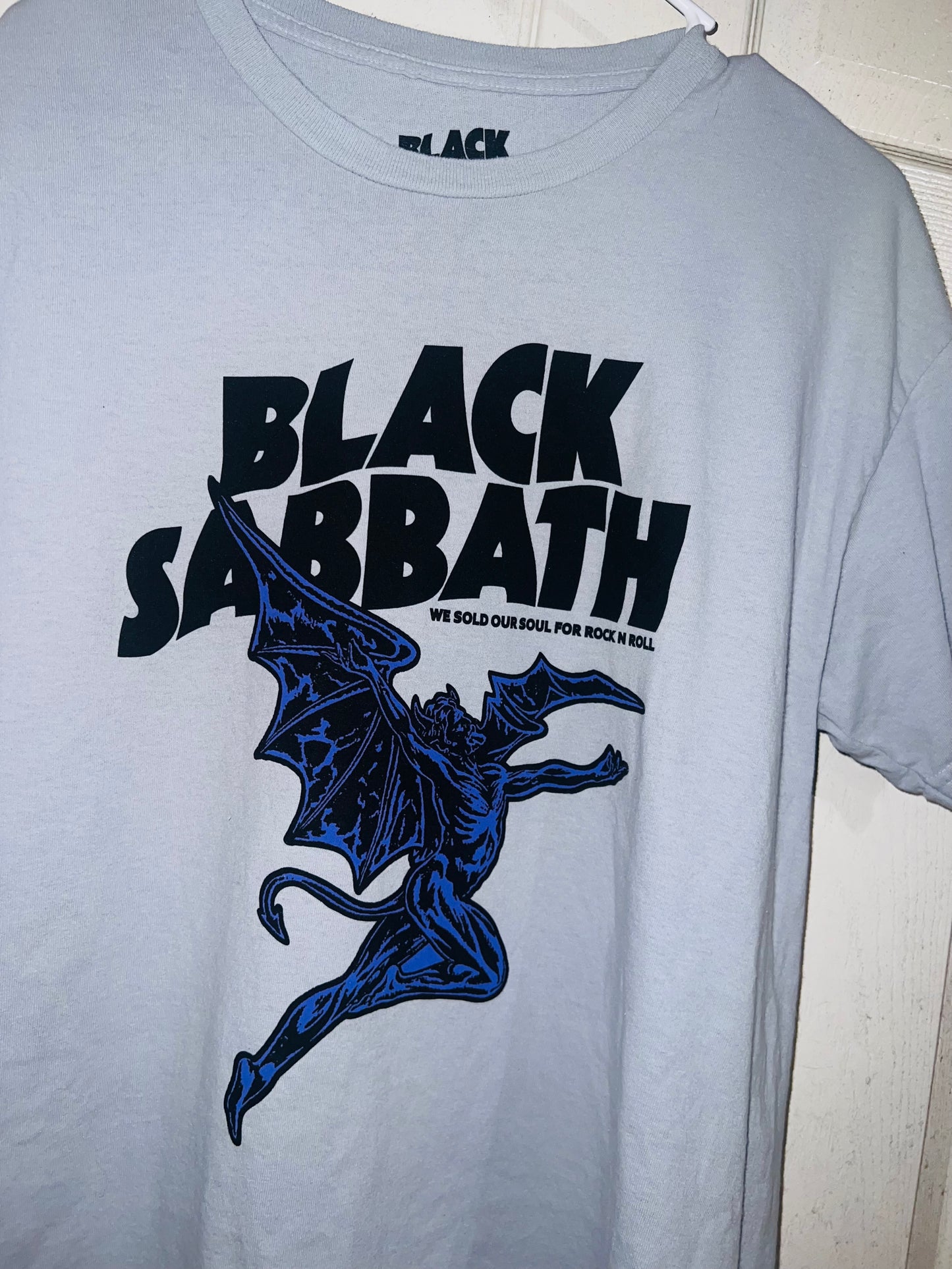 Black Sabbath Oversized Distressed Tee