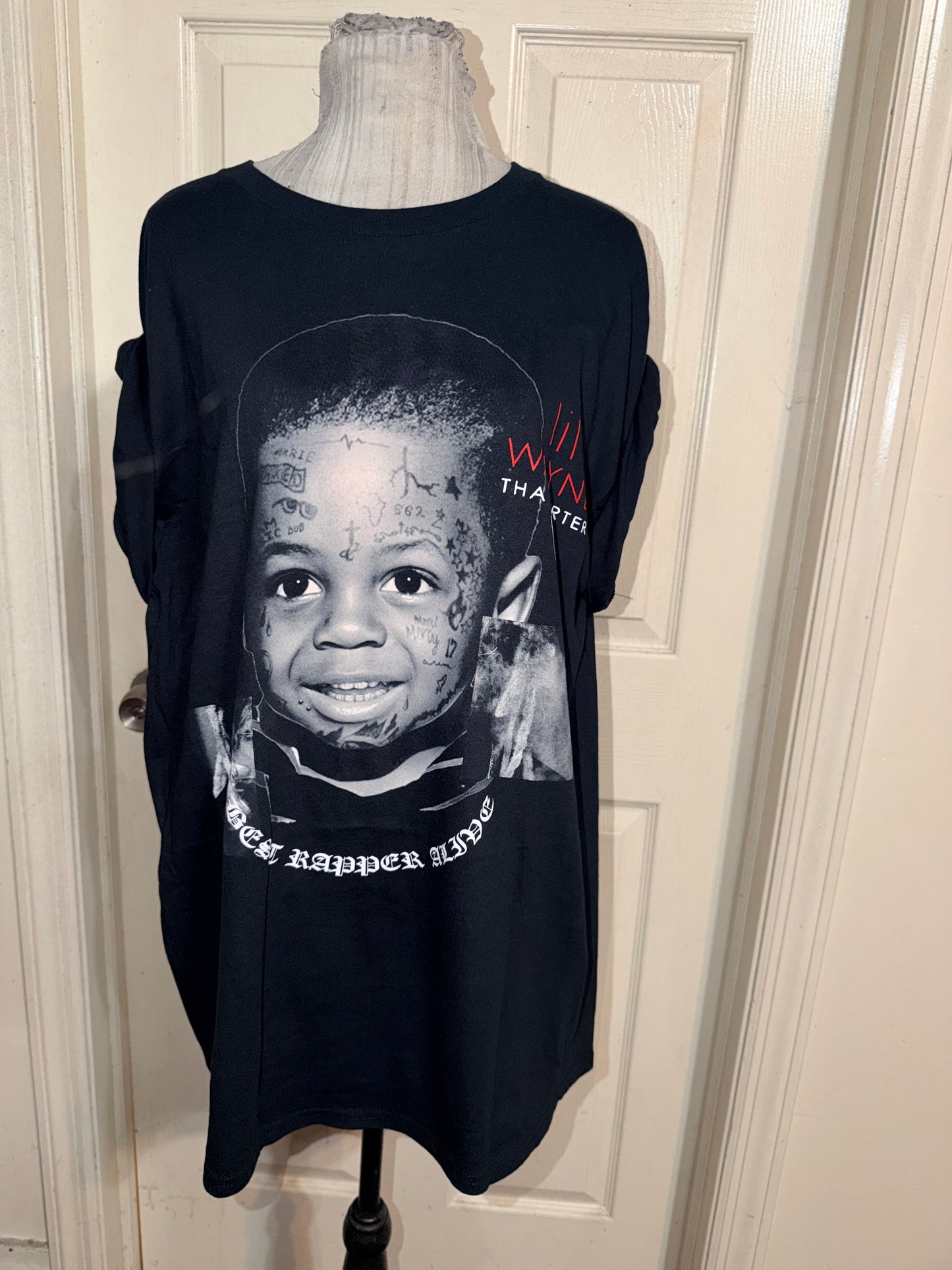 Lil Wayne Double Sided Oversized Distressed Tee