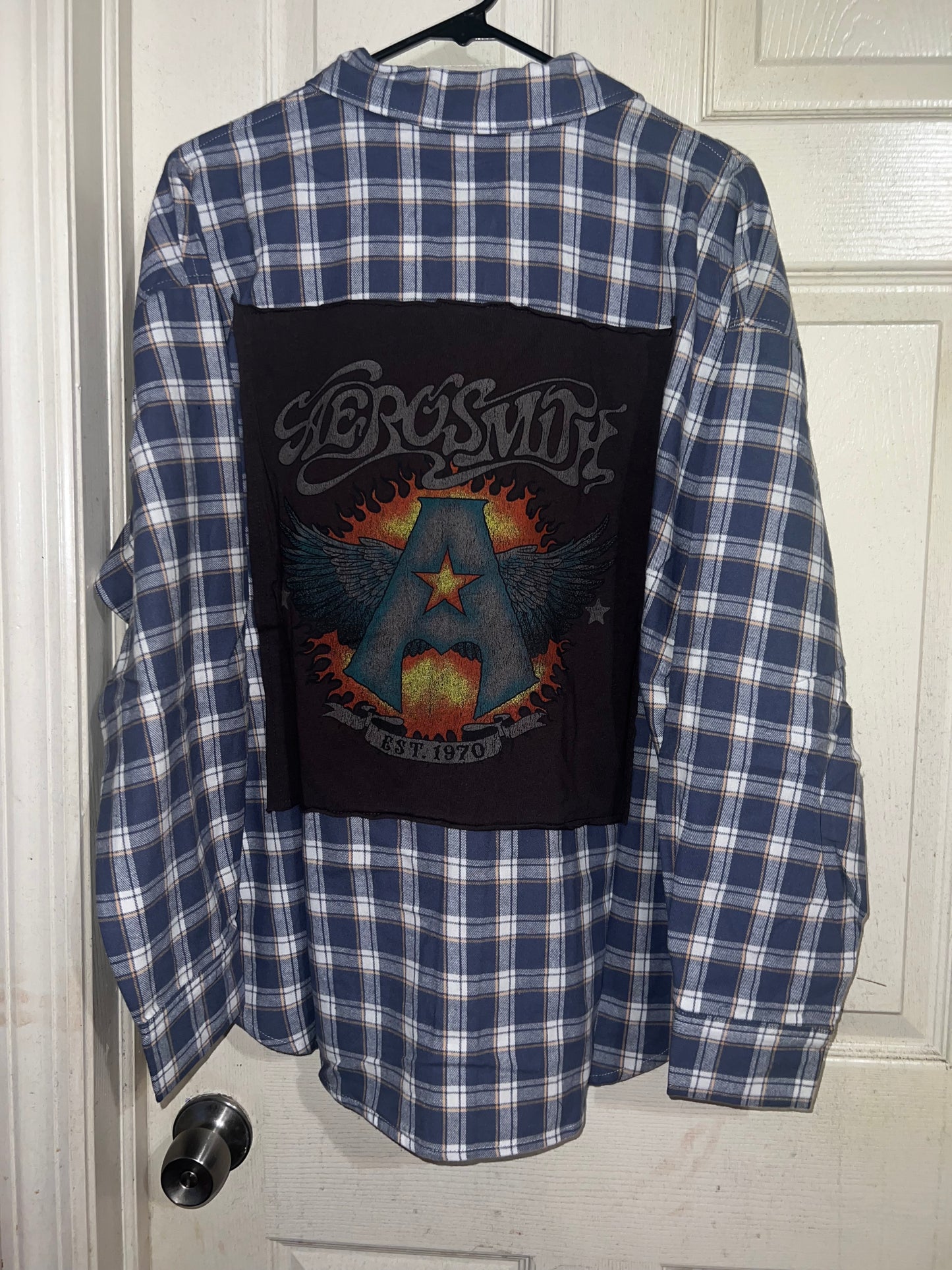 Aerosmith Oversized Flannel with a Backpatch