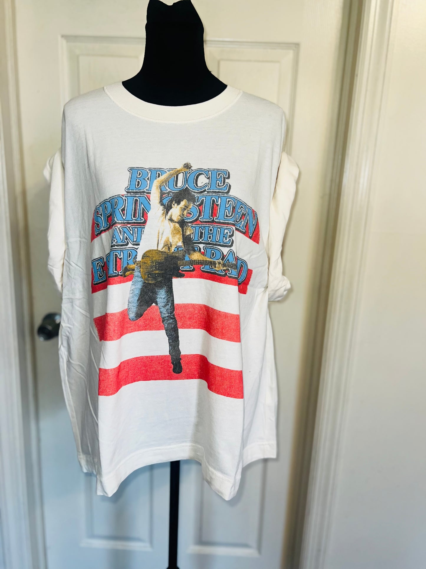 Bruce Springsteen and the Street Band Double Sided Oversized Distressed Tee