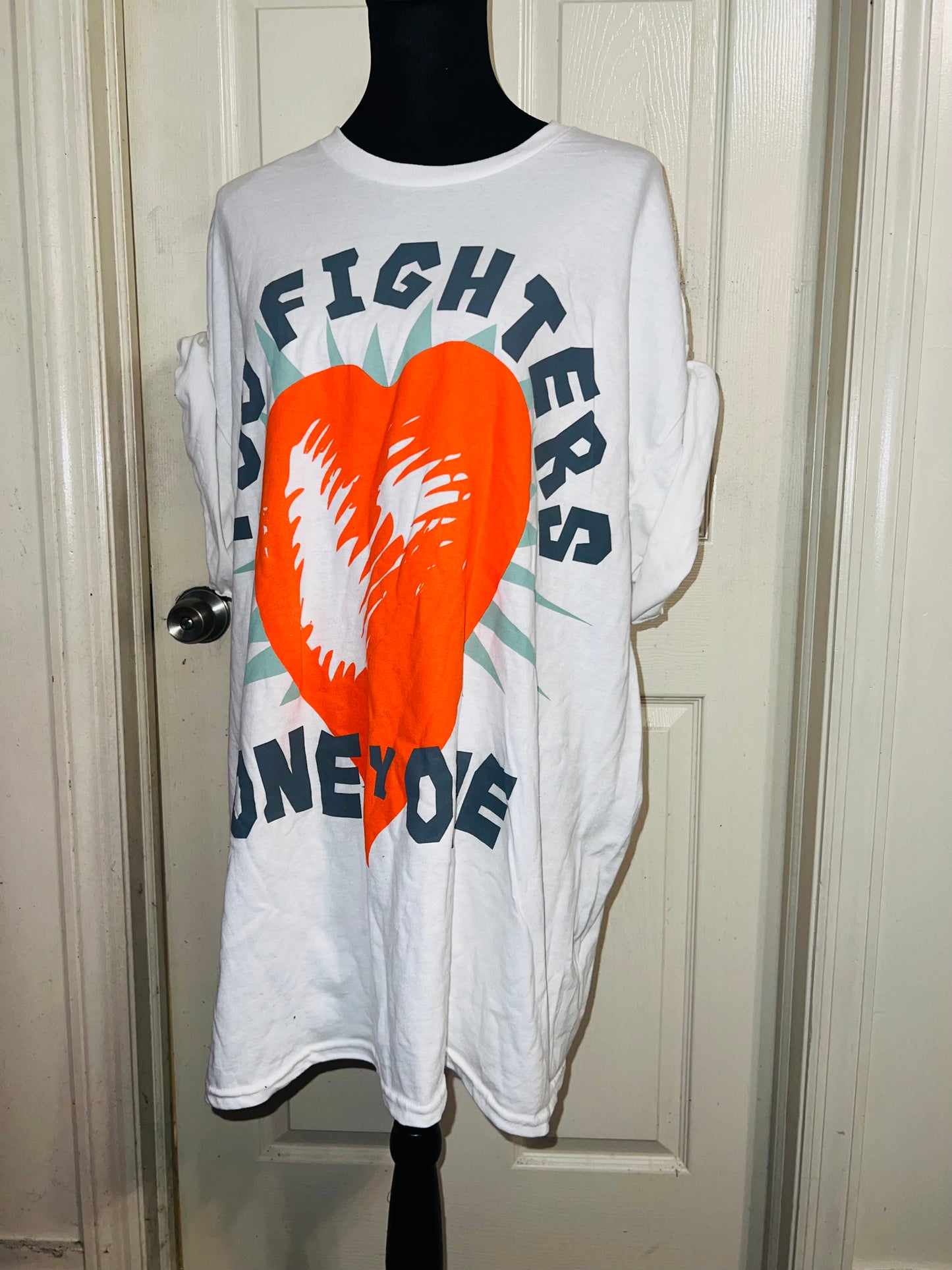 Foo Fighters Oversized Distressed Tee