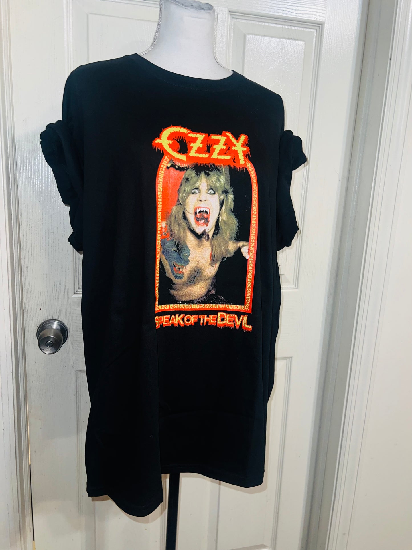 Ozzy Osbourne Double Sided Oversized Distressed Tee