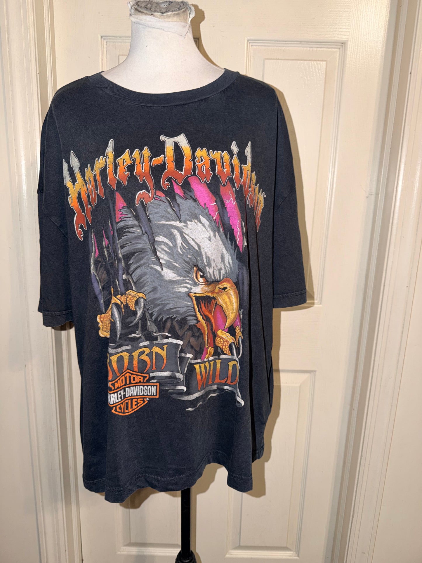 Harley Davidson Oversized Distressed Tee