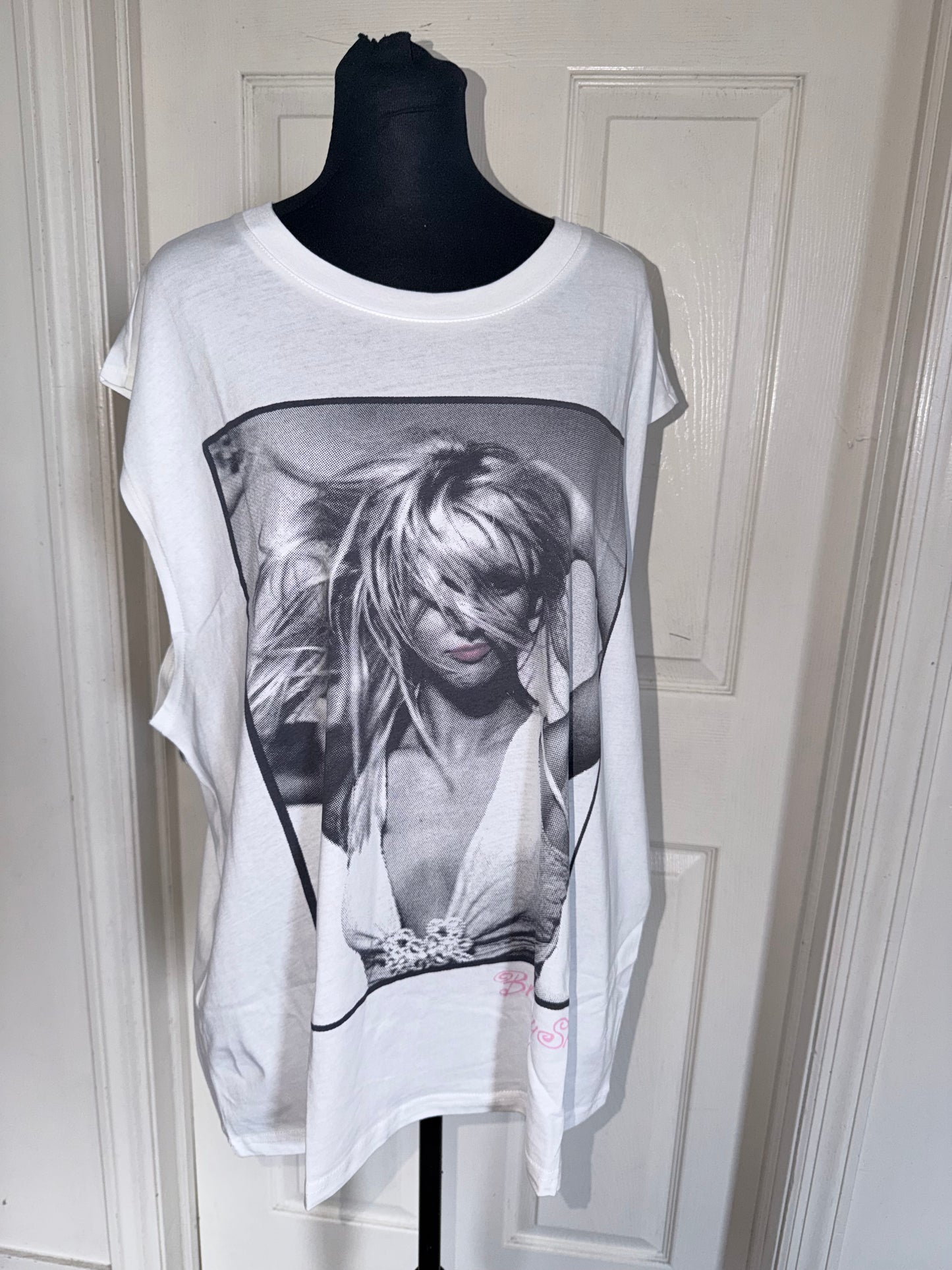 Britney Spears Oversized Distressed Tank