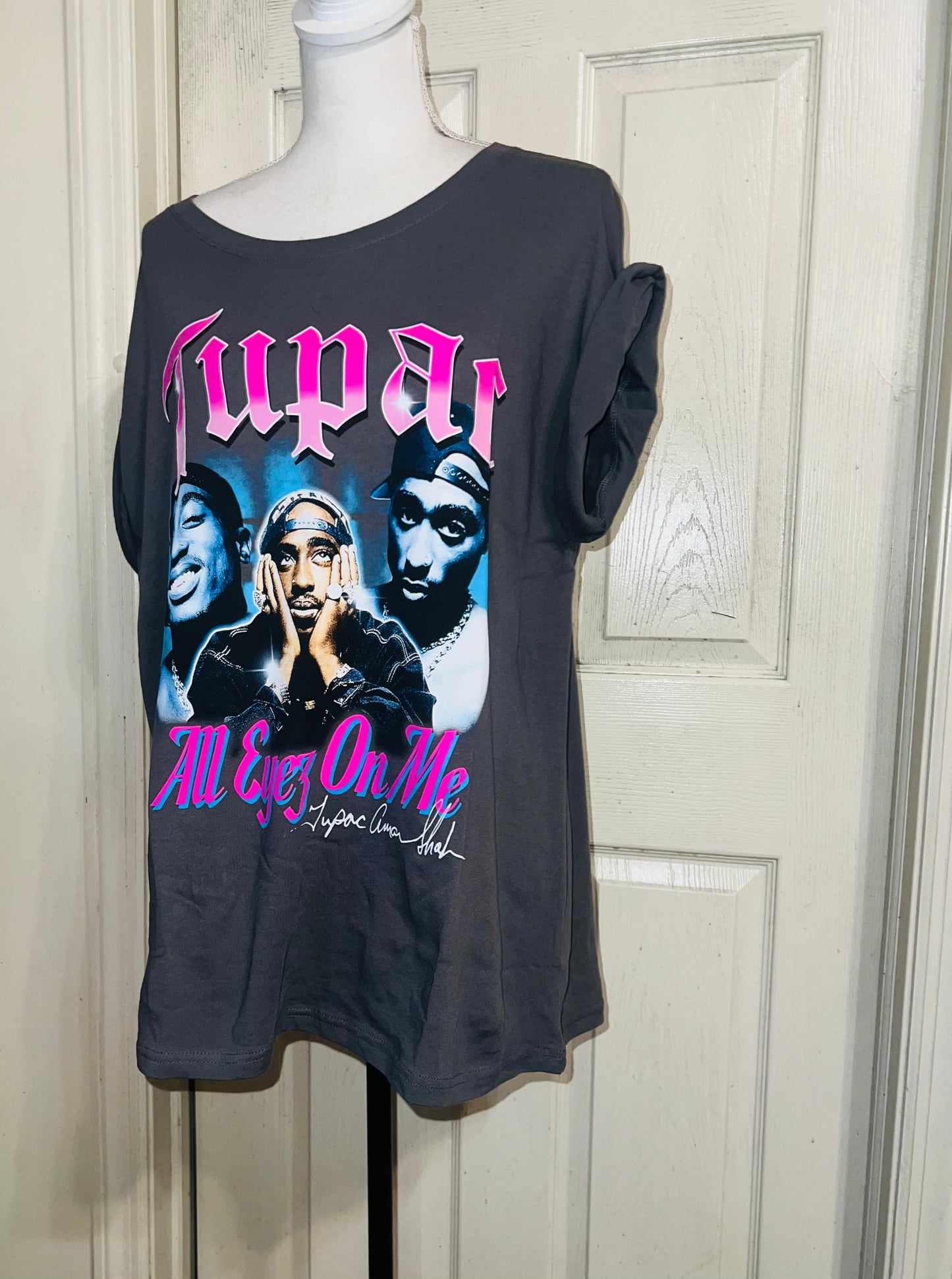 Tupac Oversized Distressed Tee