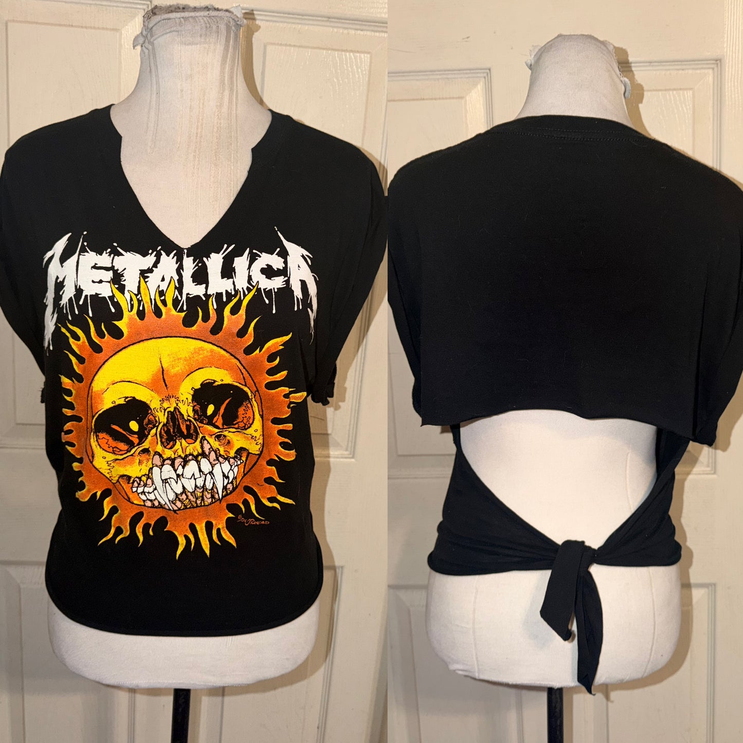 Metallica Open Tie Back Tee