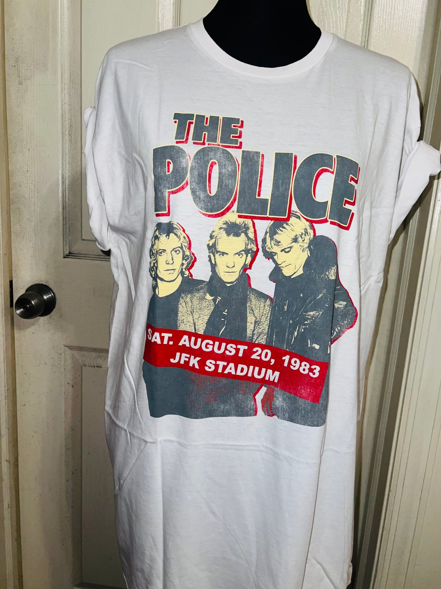 The Police Oversized Distressed T-Shirt