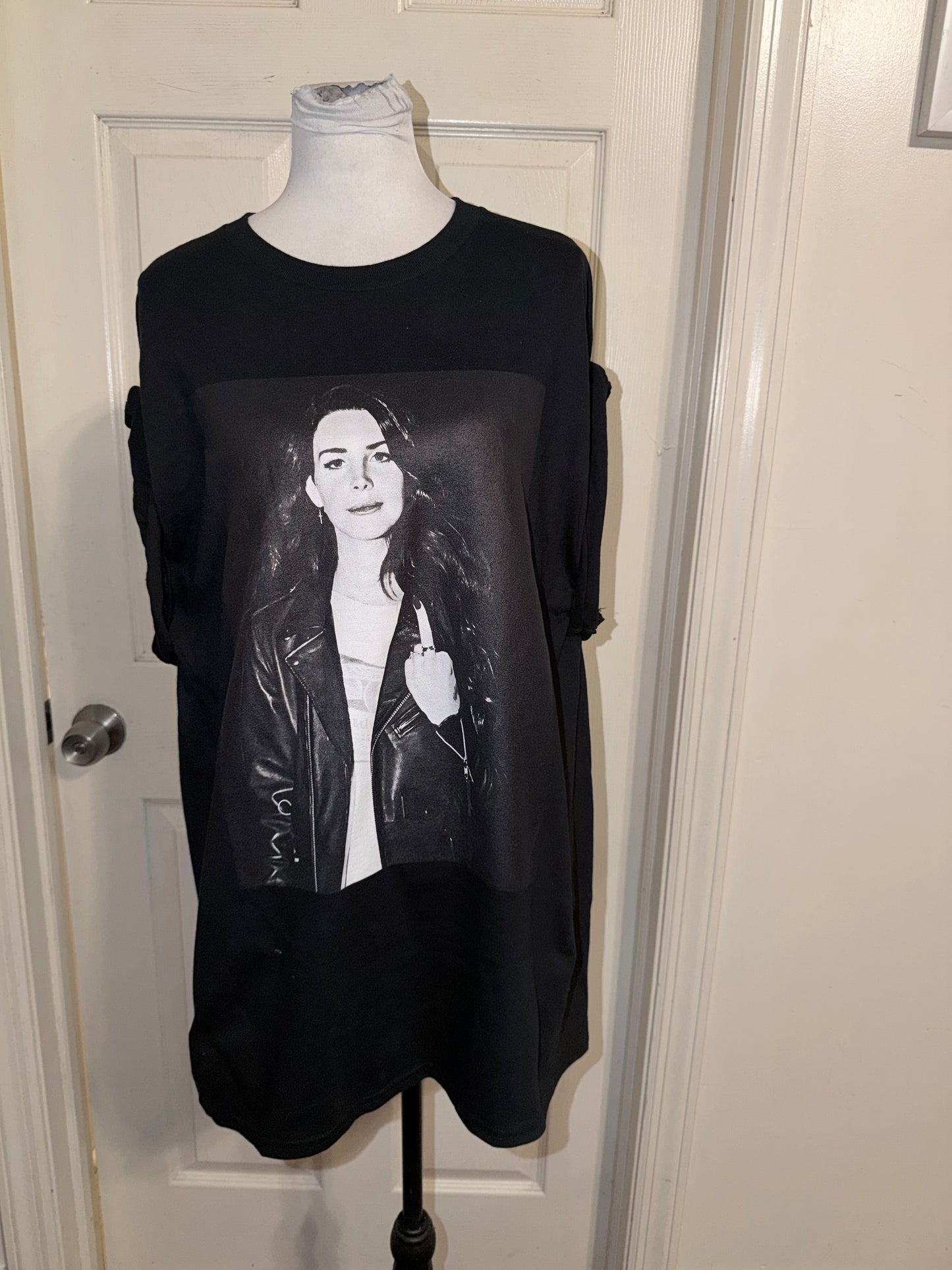Lana Del Rey Oversized Distressed Tee