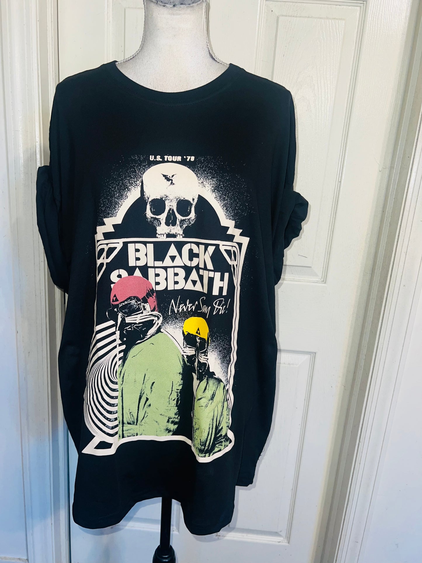 Black Sabbath Oversized Distressed Tee