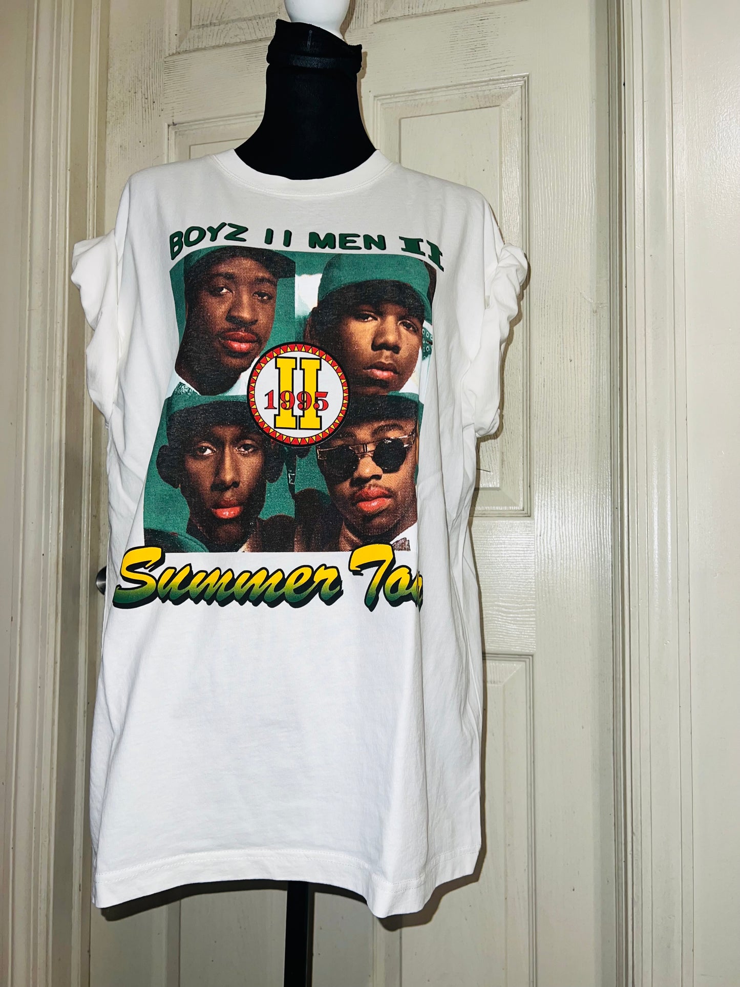 Boyz II Men Double Sided Oversized Distressed Tee