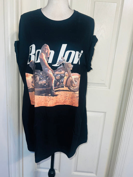 Bon Jovi Oversized Distressed Tee