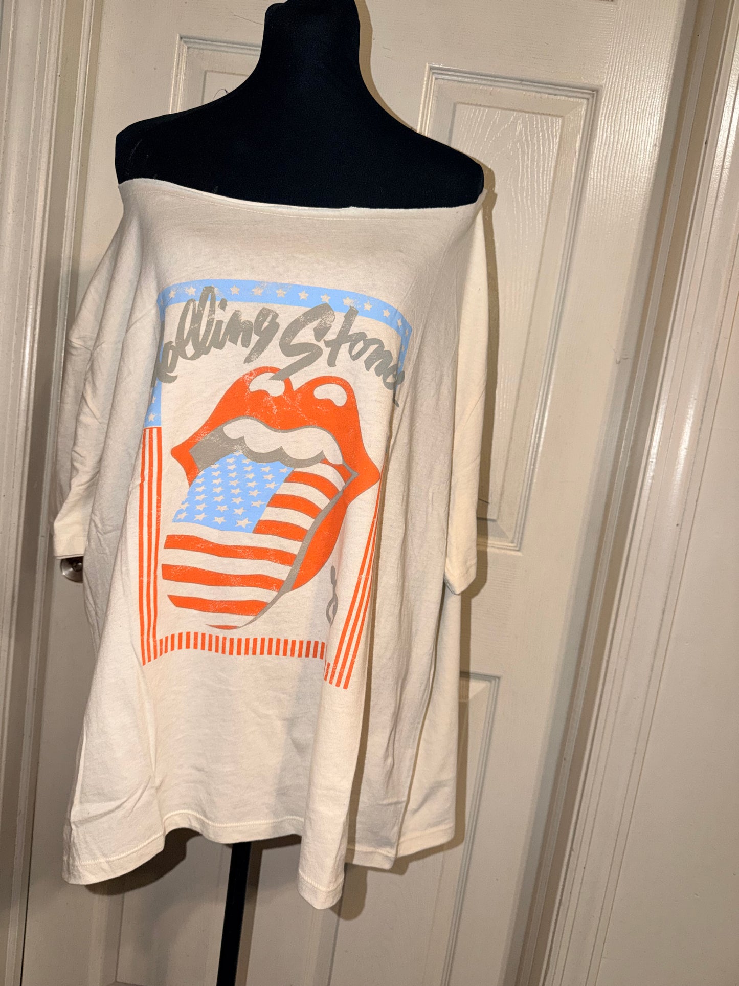 The Rolling Stones OFTS Oversized Distressed Tee