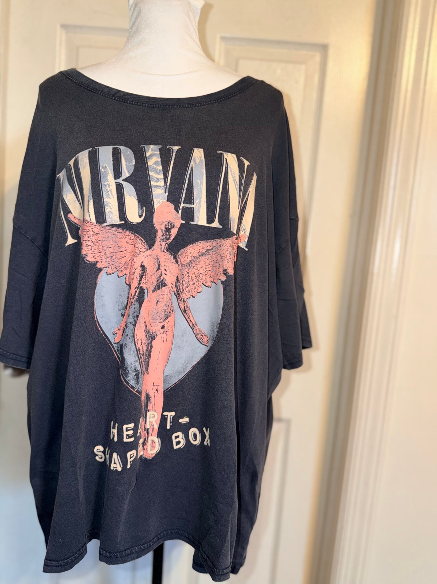 Nirvana Oversized Distressed Tee
