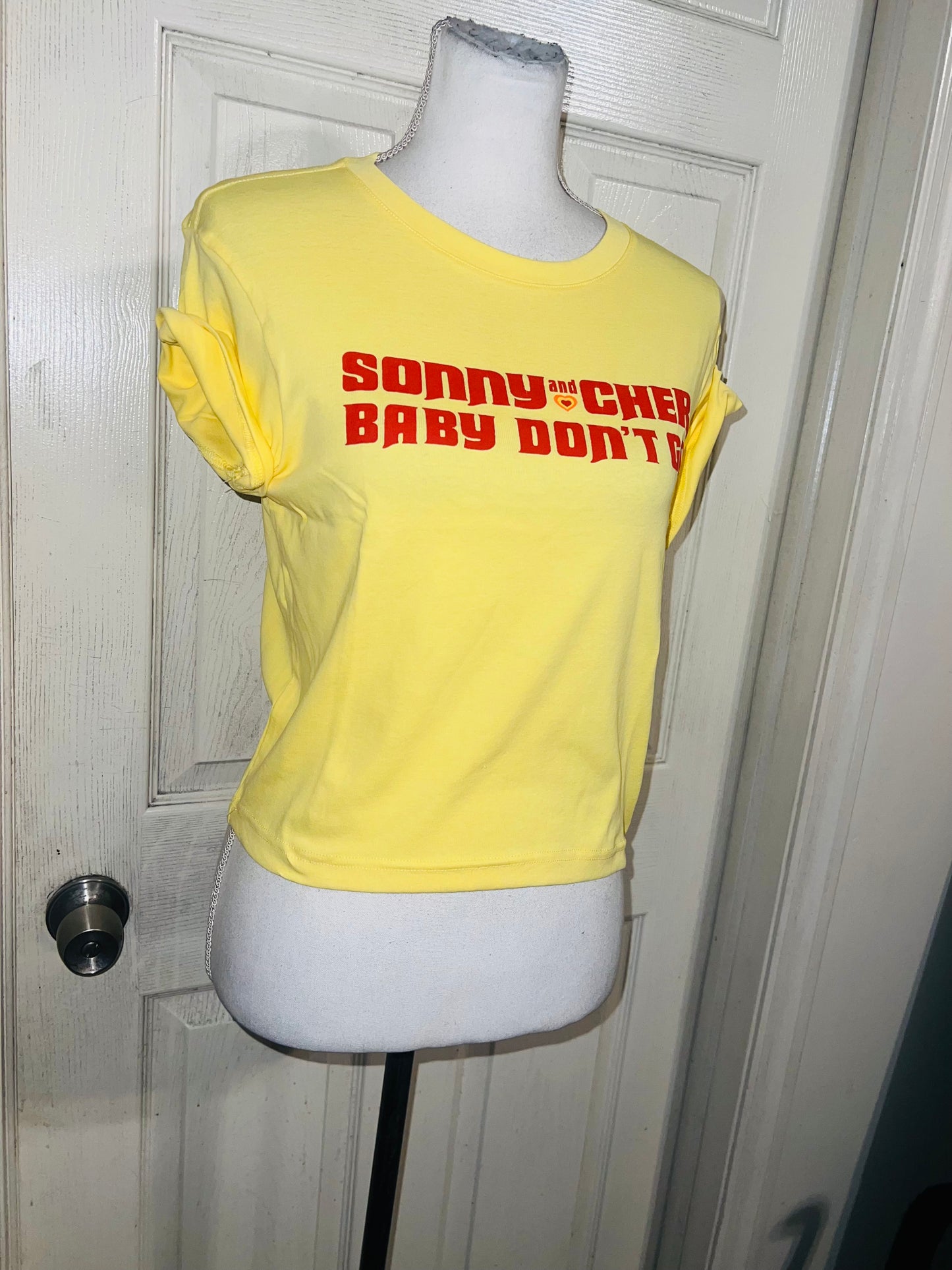 Sony & Cher Distressed Baby Tee