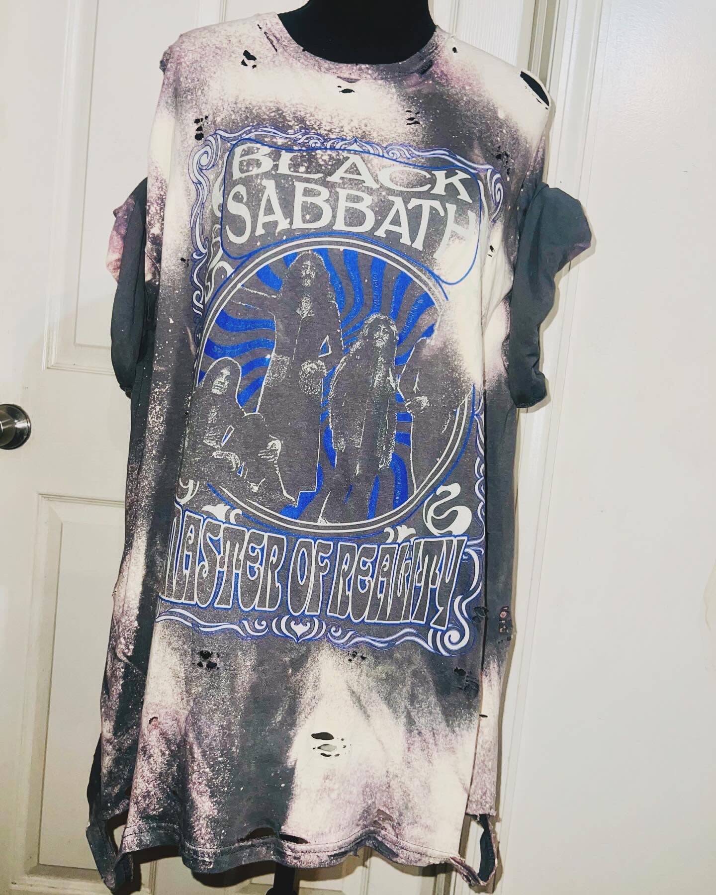 Black Sabbath Oversized Distressed Tee