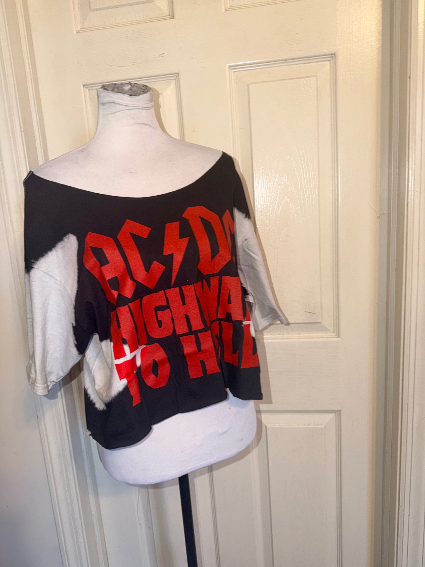 AC/DC Oversized OFTS Distressed Tee