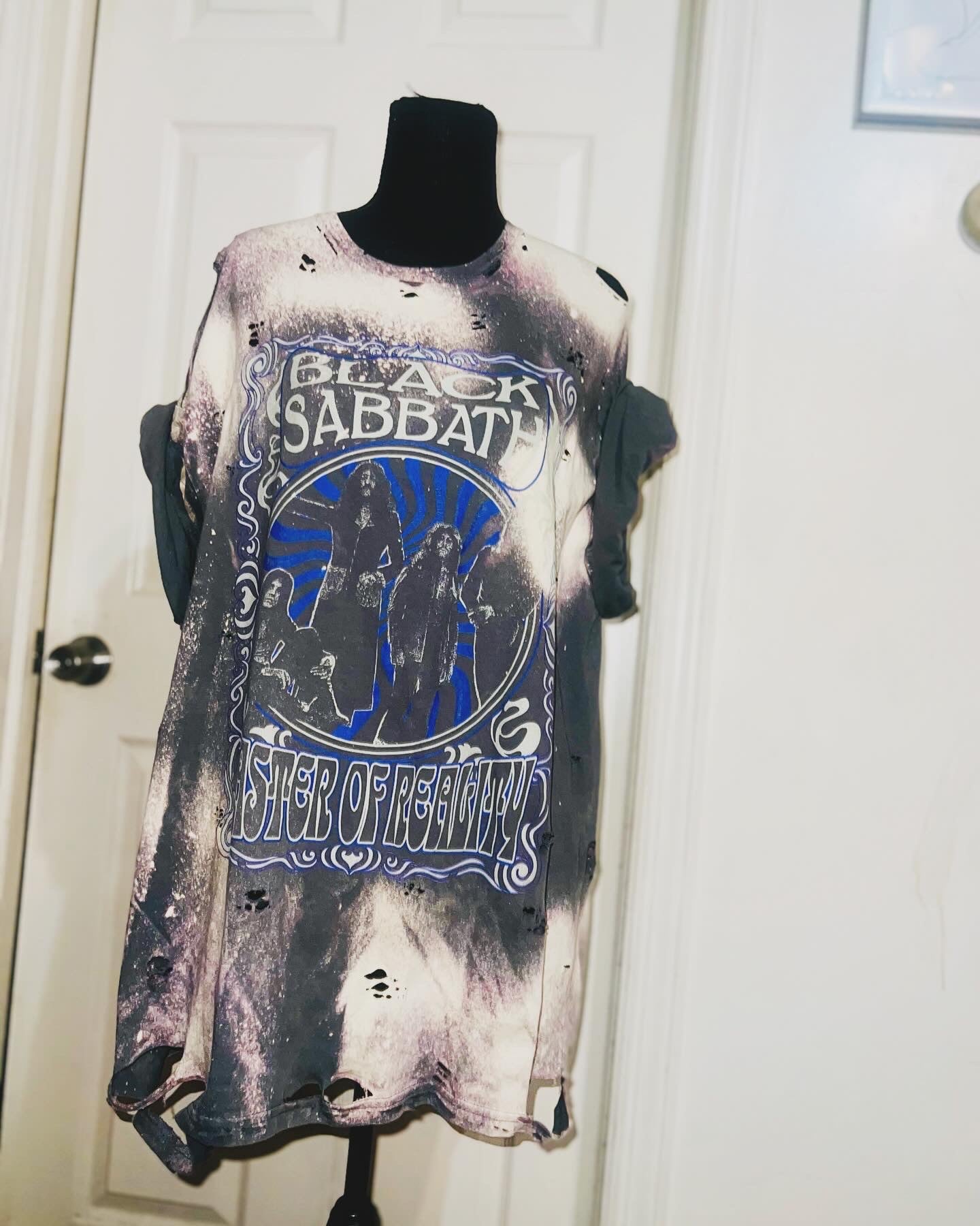 Black Sabbath Oversized Distressed Tee