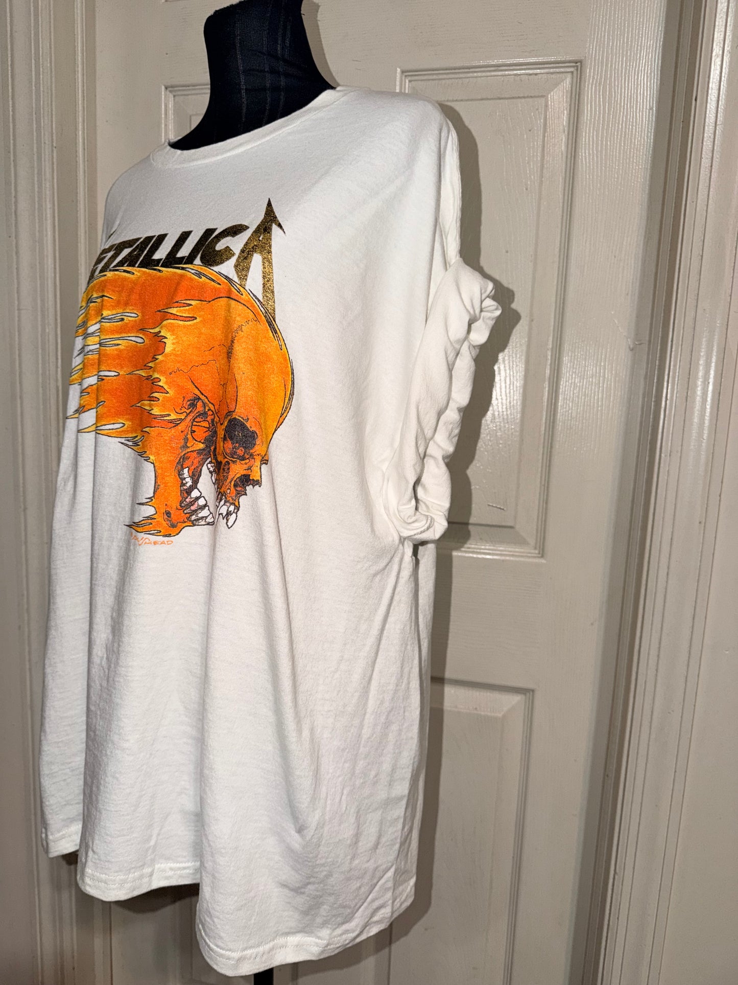 Metallica Double Sided Oversized Distressed Tee