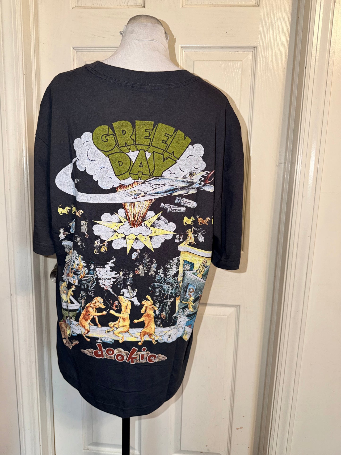 Green Day Double Sided Oversized Tee