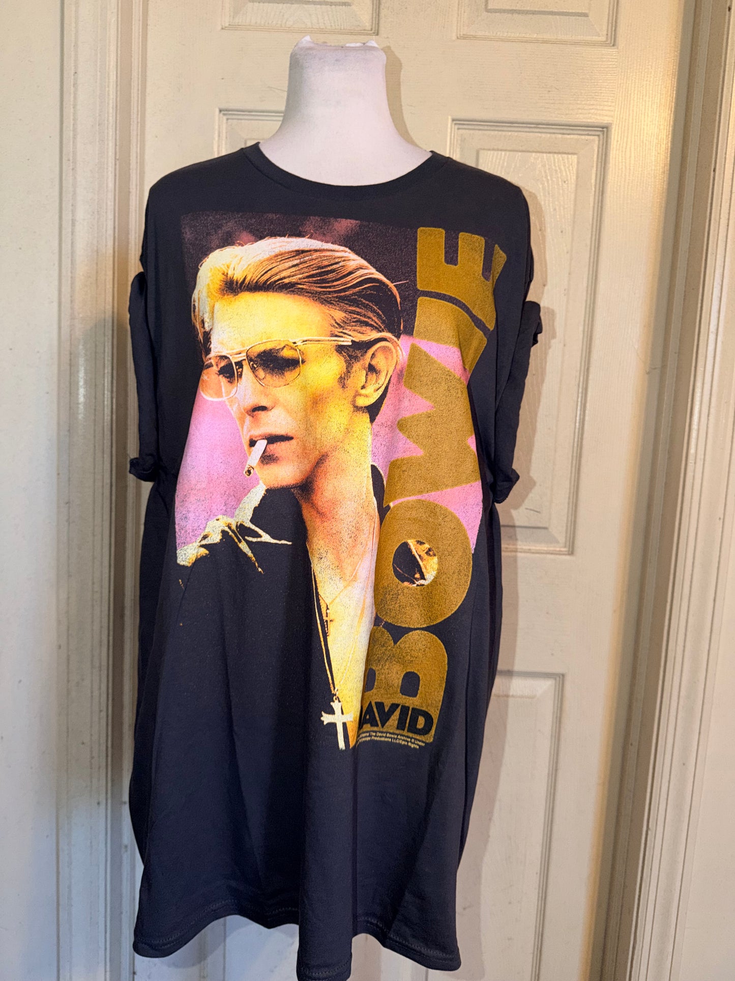 David Bowie Oversized Distressed Tee