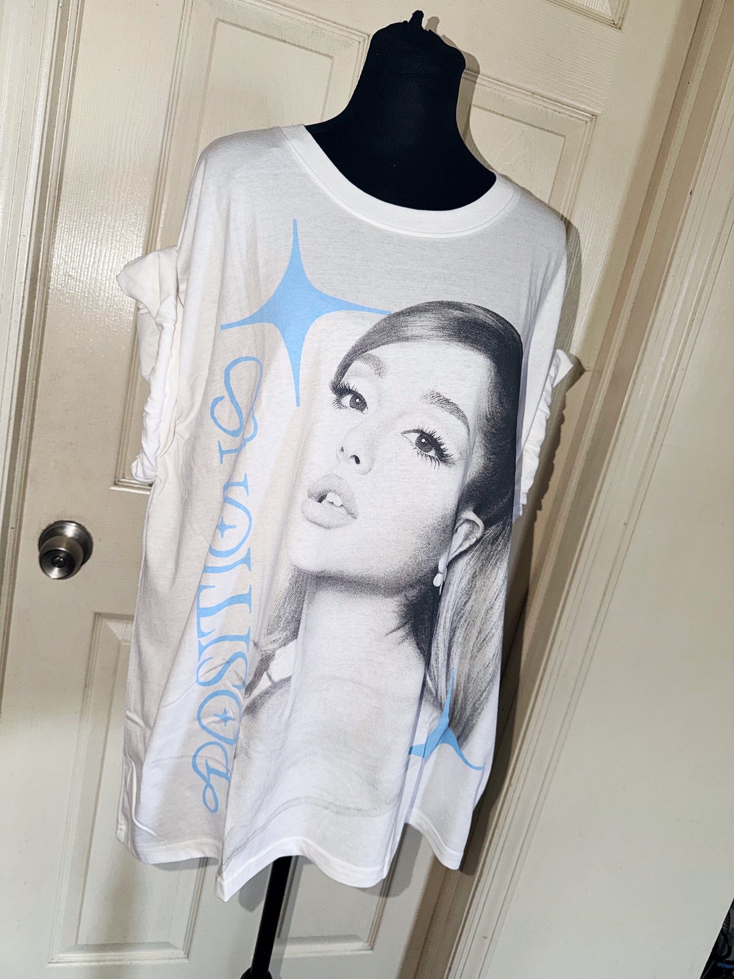 Ariana Grande Oversized Distressed Tee