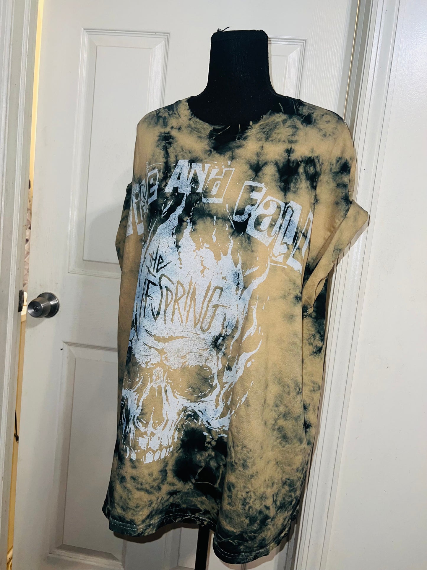 The Offspring Tie Dye Distressed Oversized Tee