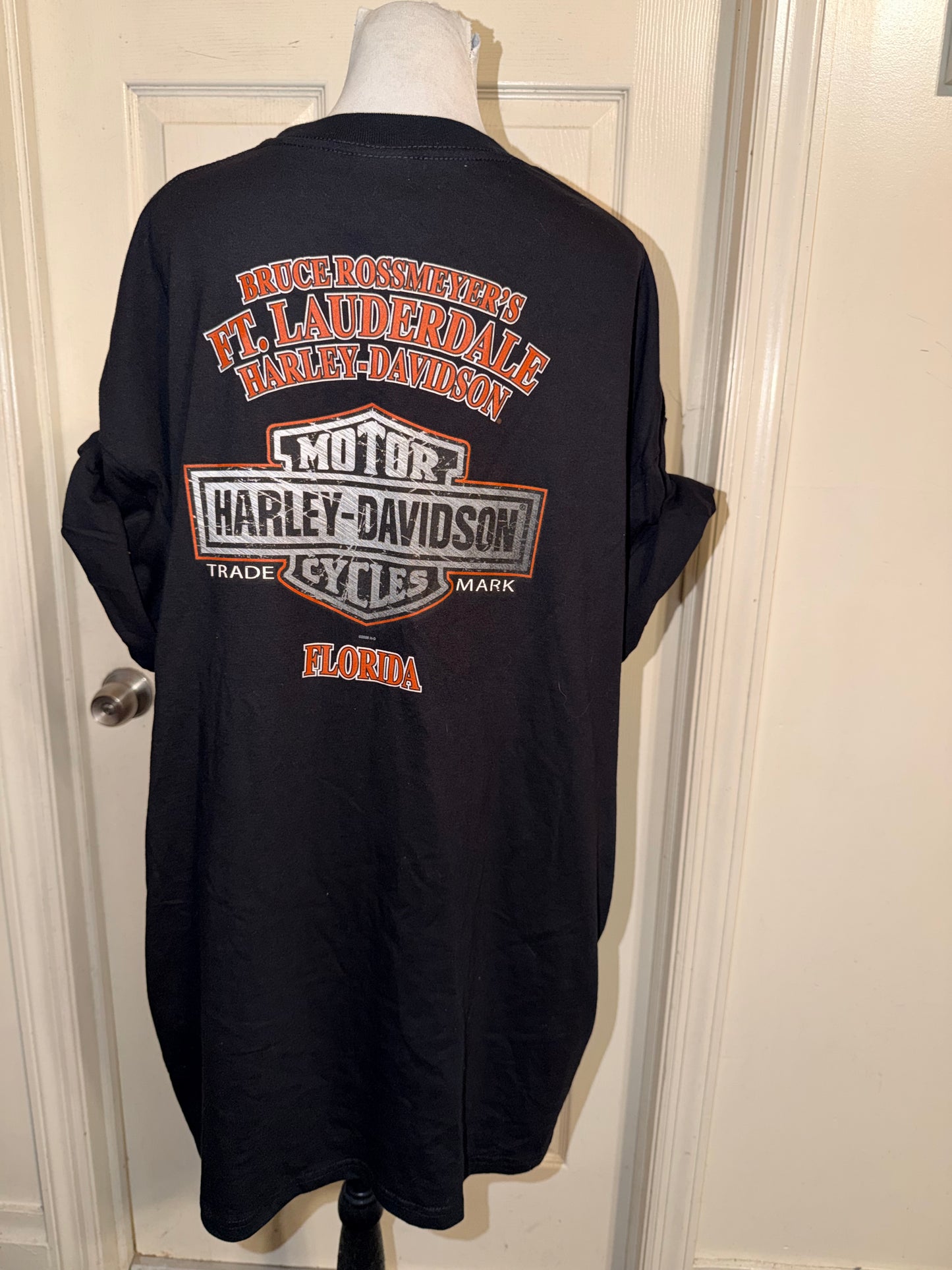 Harley Davidson Vintage Double Sided Oversized Tee