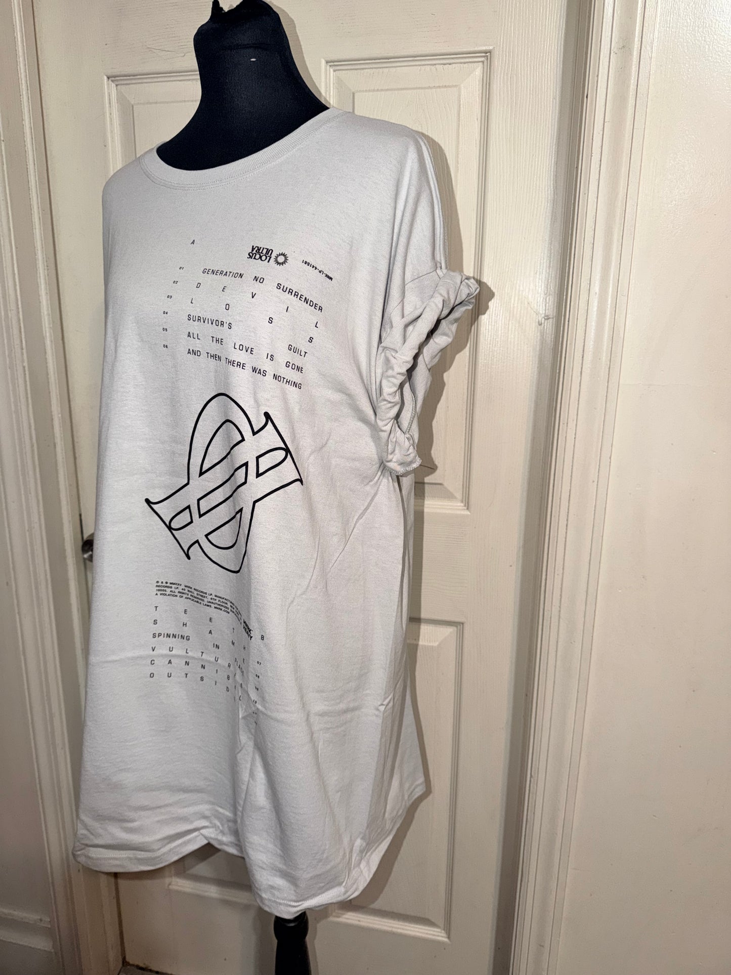 Underoath Double Sided Oversized Distressed Tee