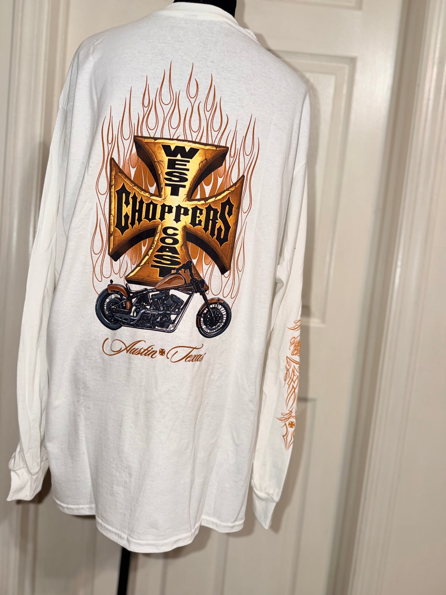 West Coast Choppers Double Sided Oversized Long Sleeve Tee