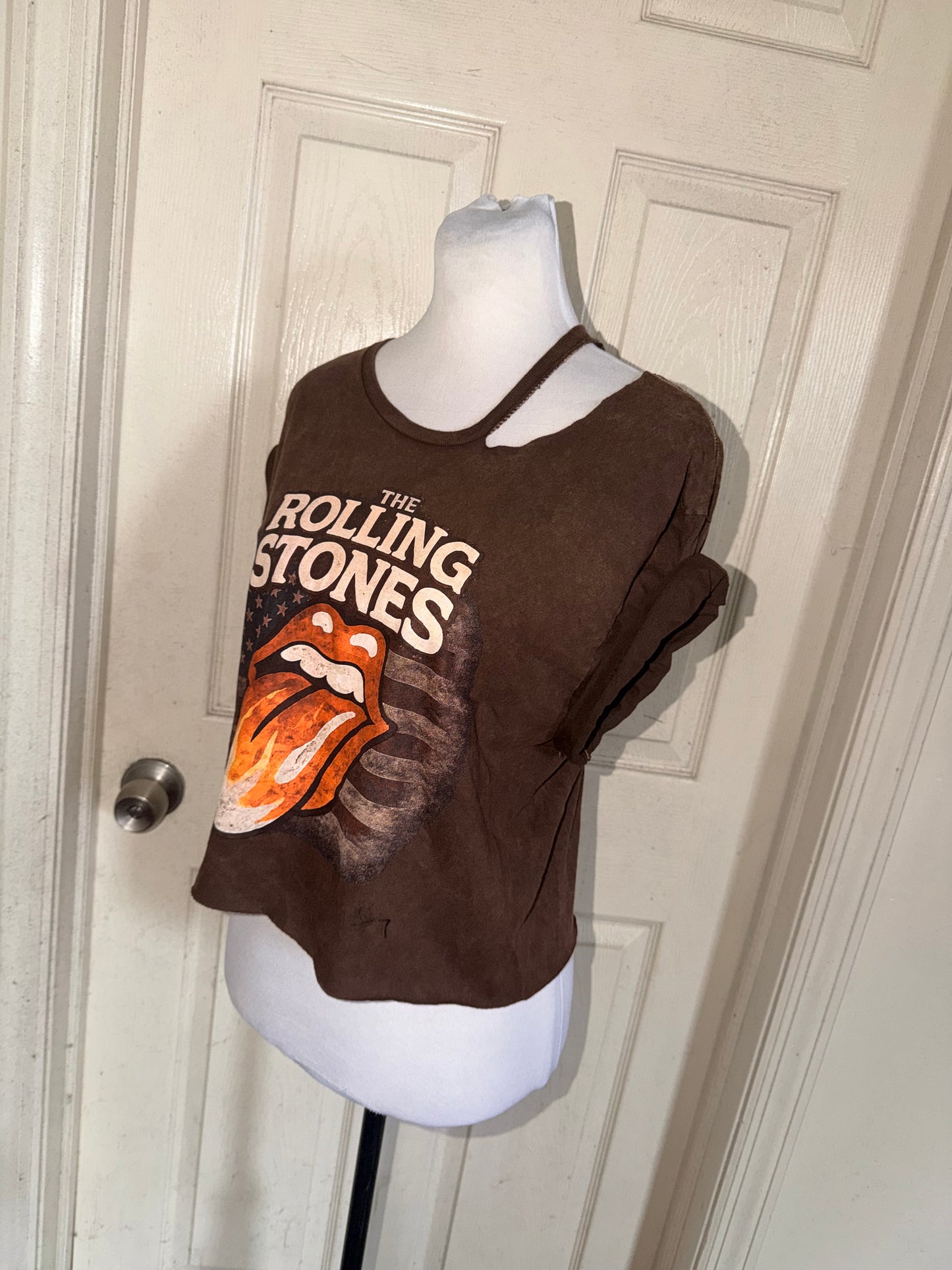 The Rolling Stones Distressed Baby Tee