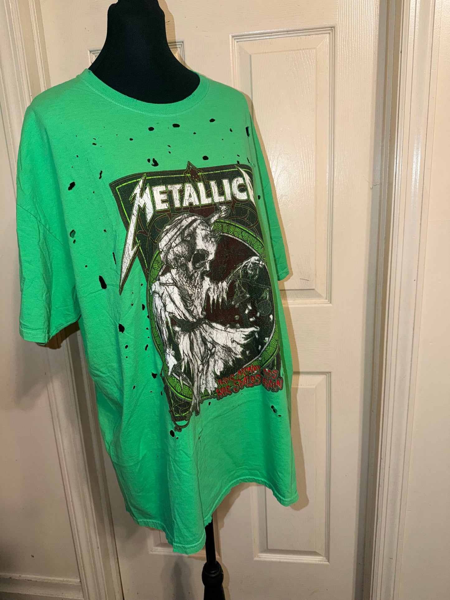 Metallica Oversized Distressed Tee