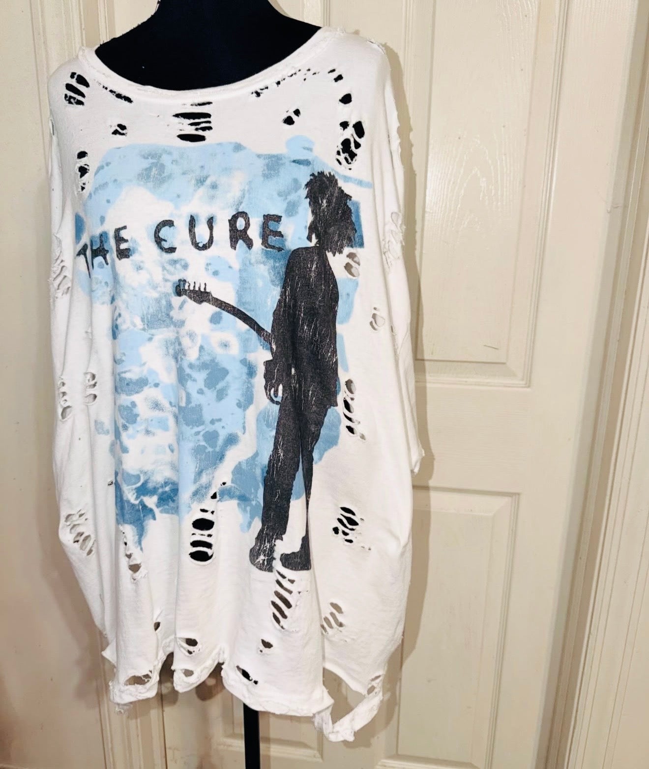 The Cure Double Sided Oversized Distressed Tee