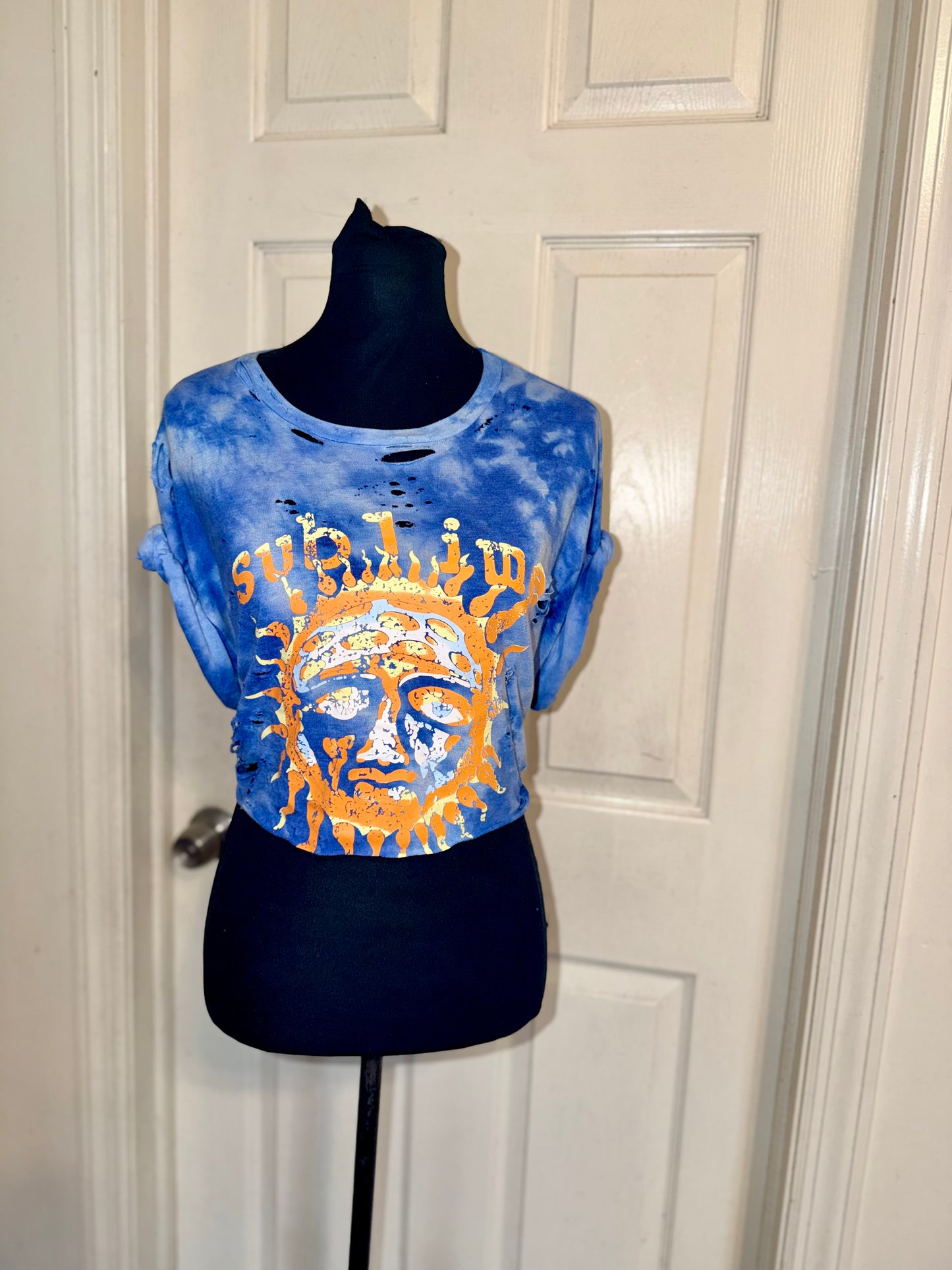 Sublime Distressed Open Tied Back Tee (as is)