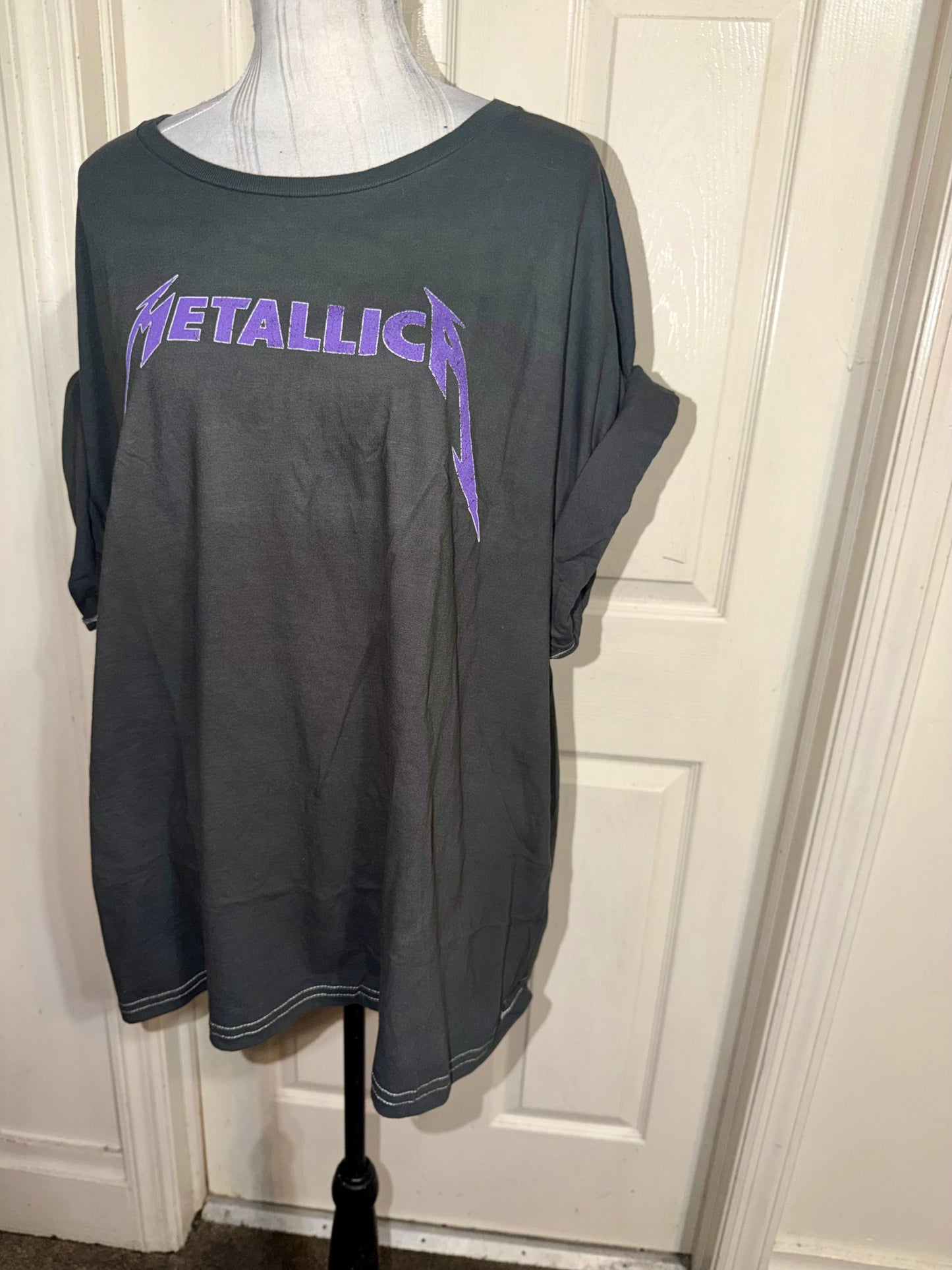 Metallica Double Sided Oversized Distressed Tee