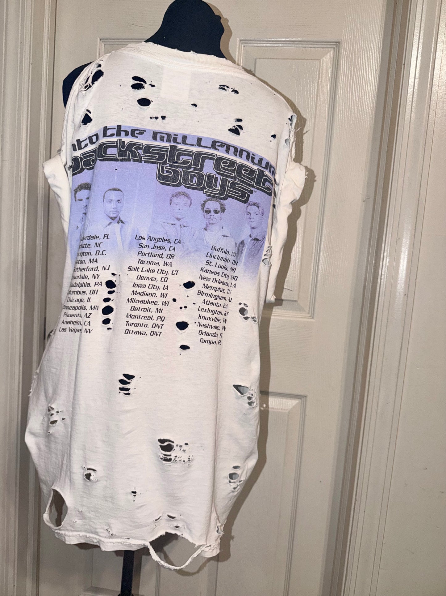 Backstreet Boys Vintage Double Sided Distressed Tee (as is)